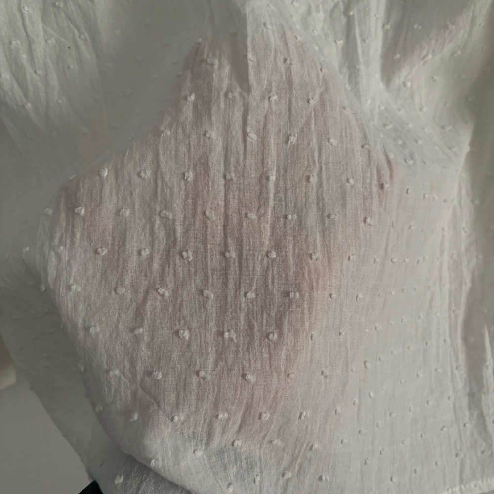 Chic Ivory Ruffle Blouse - Picture 5 of 5